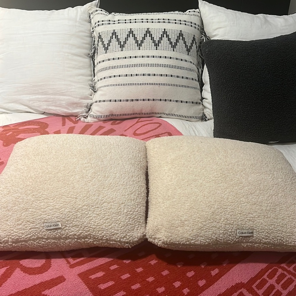 Cream Calvin Klein Pillow Set
